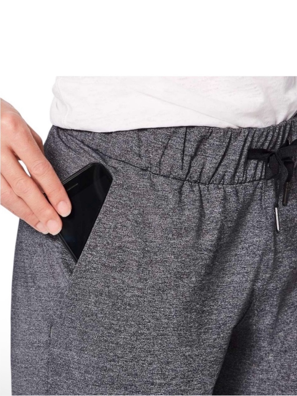 Lululemon On The Fly Pant Heathered Gray Size 14 Inseam 27” - Picture 2 of 7